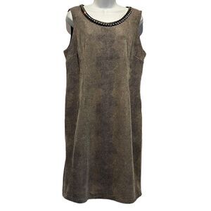 Jolibel Snakeskin Print Sleeveless Dress Size 14